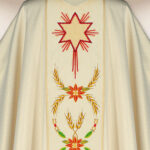 Chasuble with Embroidered Band for Christmas