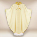 Liturgical Chasuble with IHS Embroidery