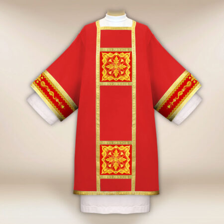 Liturgical red dalmatic