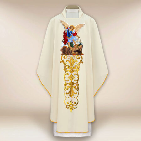 Liturgical Chasuble St. Michael the Archangel Embroidered