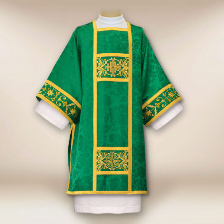 Embroidered dalmatic "Massimo-Verde"