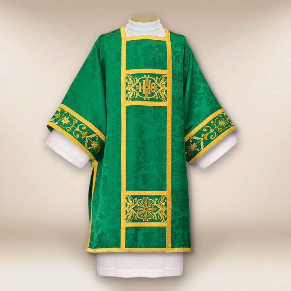 Embroidered dalmatic "Massimo-Verde"