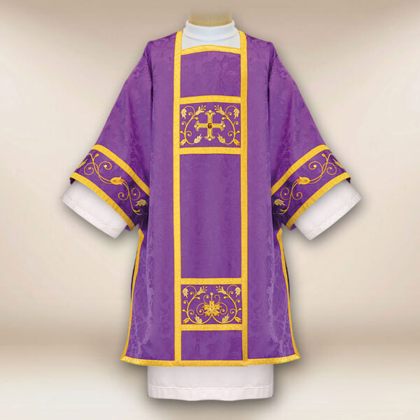 Embroidered purple dalmatic