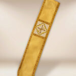 Embroidered Deacon Stole in Gold