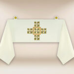 Embroidered liturgical humeral veil