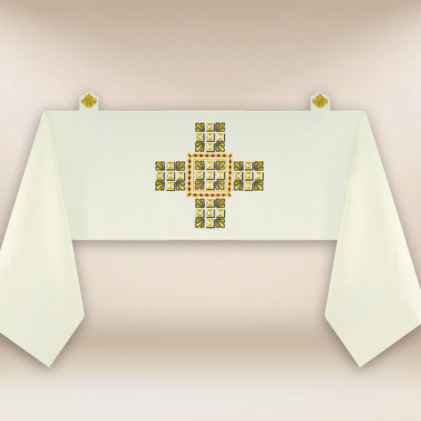 Embroidered liturgical humeral veil