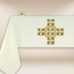 Embroidered liturgical humeral veil