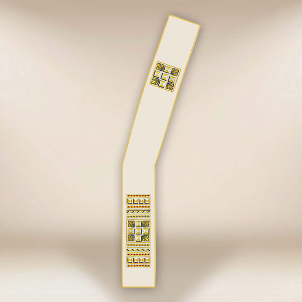 Liturgical embroidered deacon stole