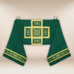 Embroidered shoulder veil "Brillante-Verde"