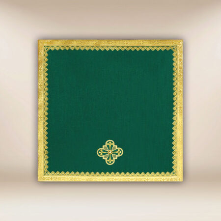 Liturgical green chalice veil