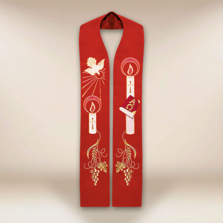 Embroidered Stole with the Holy Spirit