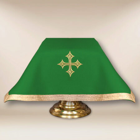 liturgical chalice veil green 45x45cm
