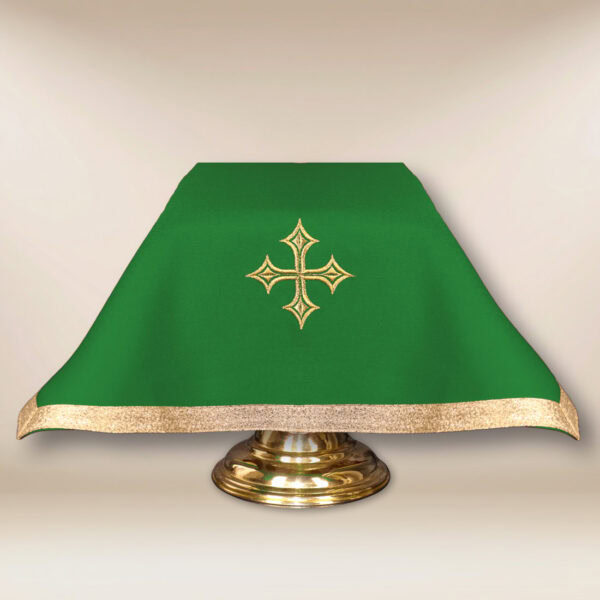 liturgical chalice veil green 55x55cm