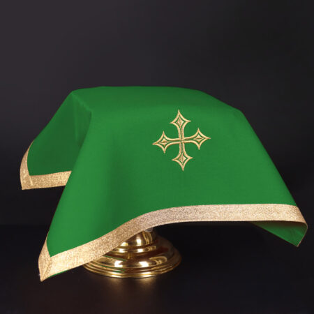 liturgical chalice veil green 55x55cm