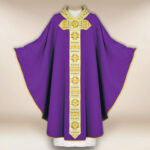 Embroidered Chasuble Purple