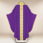 Embroidered Chasuble Purple