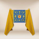 Embroidered shoulder veil "Shells of St. James"