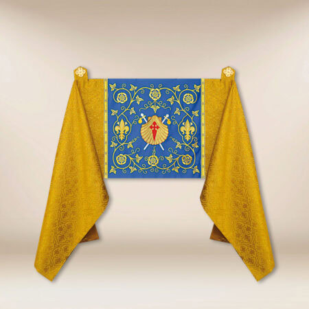 Embroidered shoulder veil "Shells of St. James"