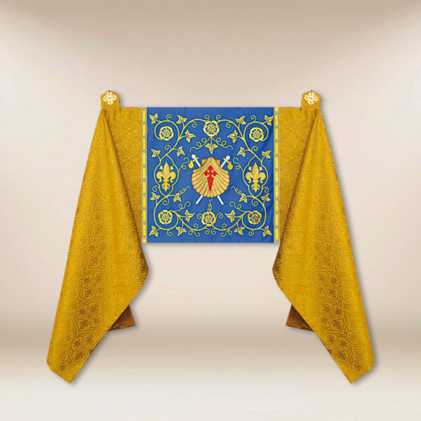 Embroidered shoulder veil "Shells of St. James"