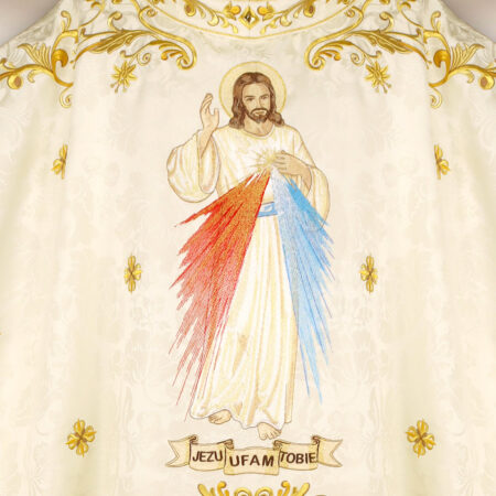 Haftowany ornat liturgiczny Jezus Miłosierny
