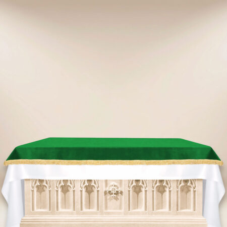 Green Velvet Altar Cover