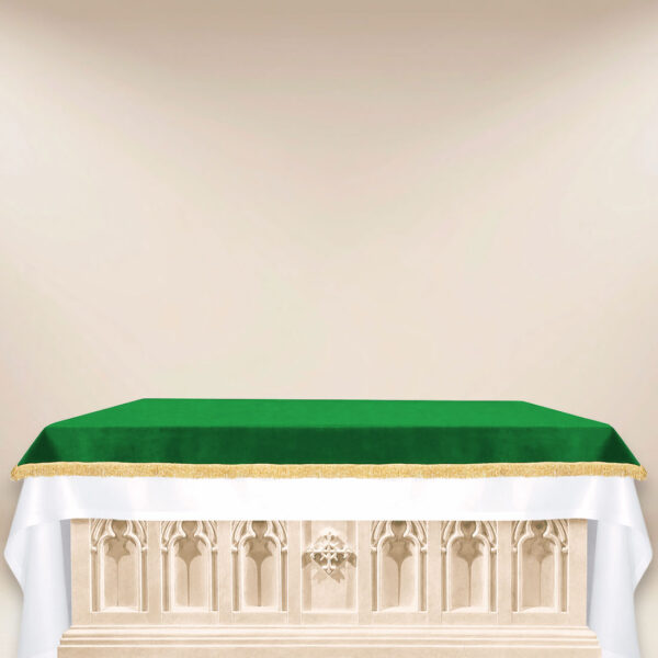 Green Velvet Altar Cover