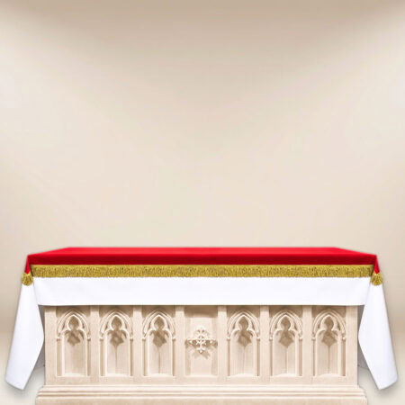 Altar Cover in Red Elana