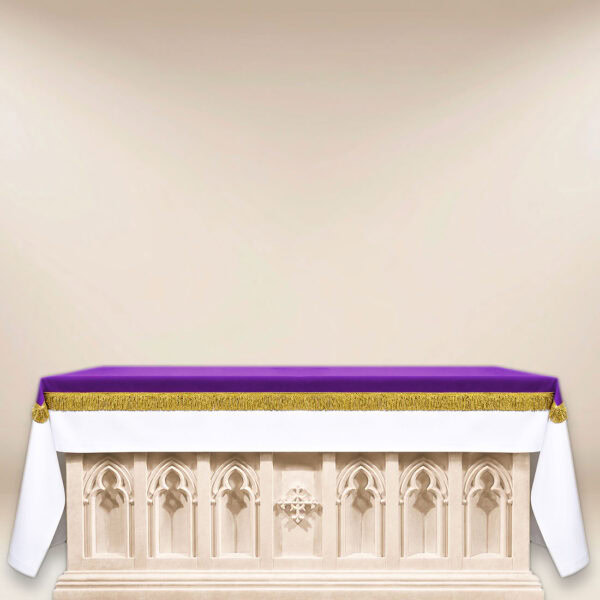 Altar cover in purple elana