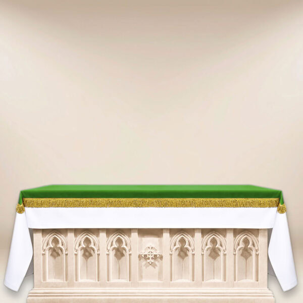 Green altar cover