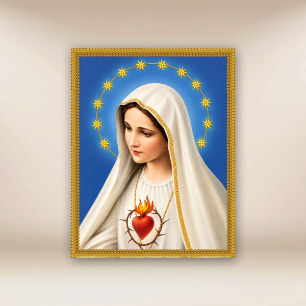 Image on Fabric Heart of Mary