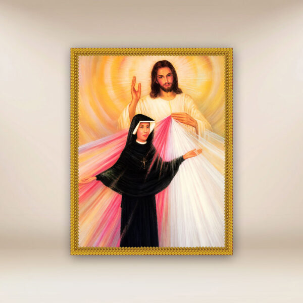 Image on Fabric "Risen Christ and St. Faustina" Image on Fabric "Risen Christ and St. Faustina"