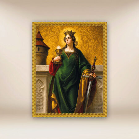 Image on Fabric of St. Barbara