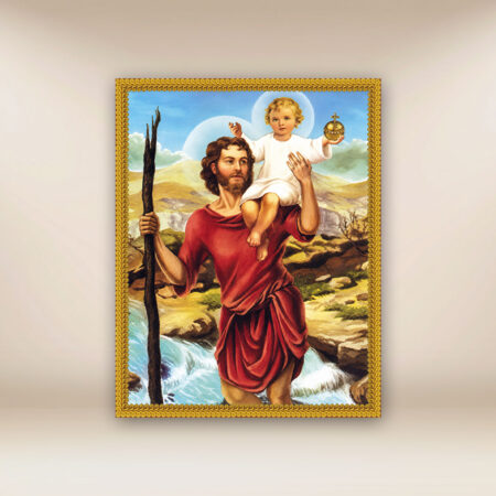 Image on Fabric of St. Christopher