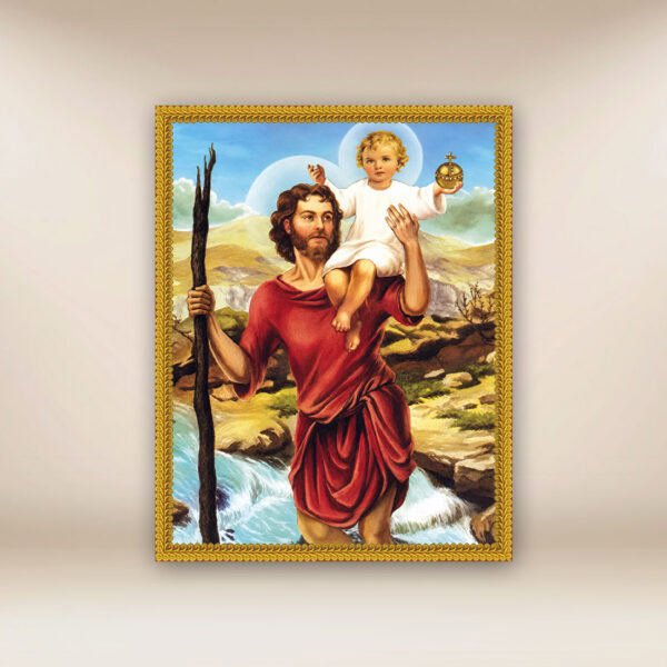 Image on Fabric of St. Christopher