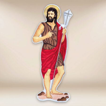 embroidered application of St. John the Baptist