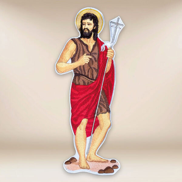 embroidered application of St. John the Baptist