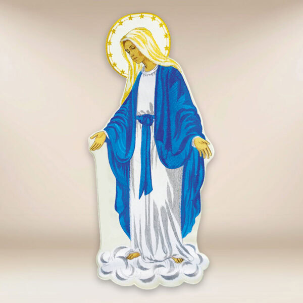 embroidered application Immaculate Mother of God