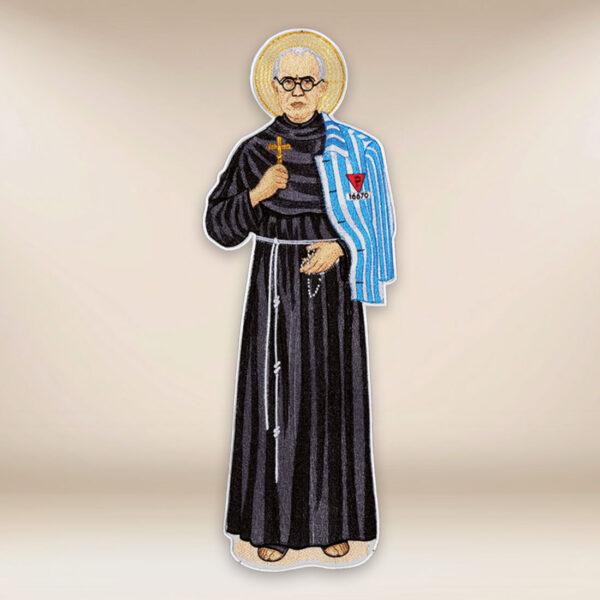 embroidered application St. Maximilian Maria Kolbe