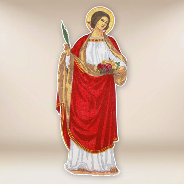 embroidered application St. Dorothy
