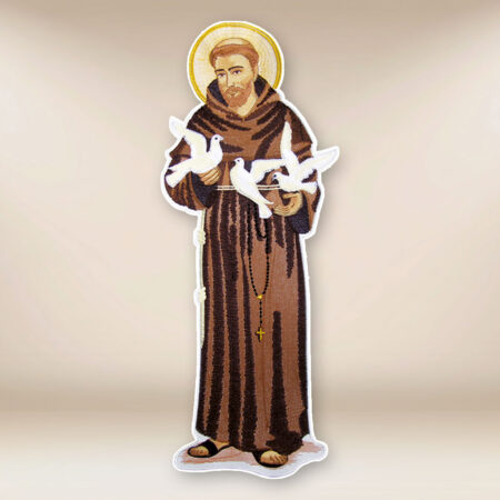 embroidered application St. Francis