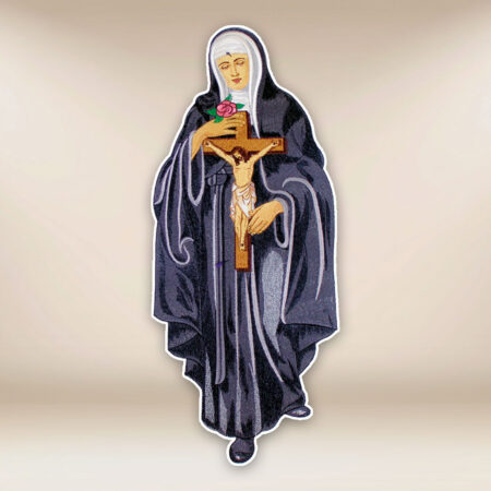 embroidered application St. Rita