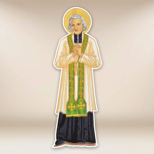 embroidered application Saint John Mary Vianney