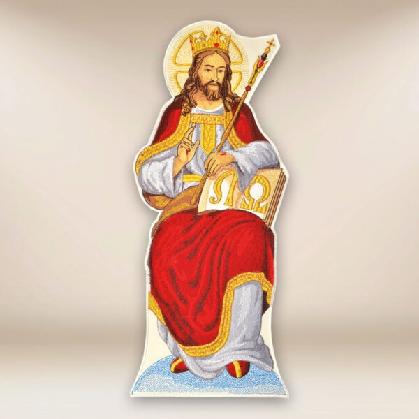 embroidered application Jesus King embroidered application Jesus King