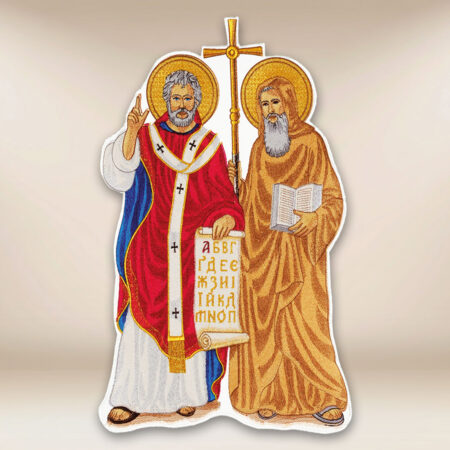 embroidered application St. Cyril and Methodius