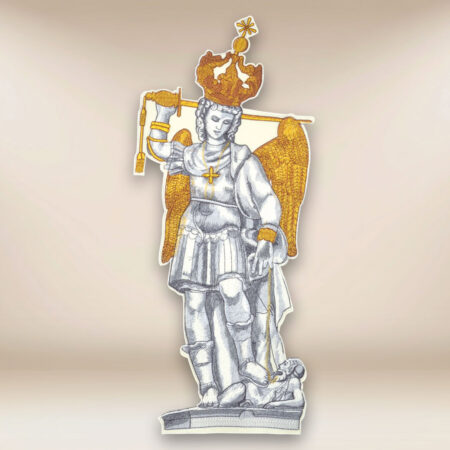 Embroidered Application "St. Michael the Archangel from Mount Gargano"