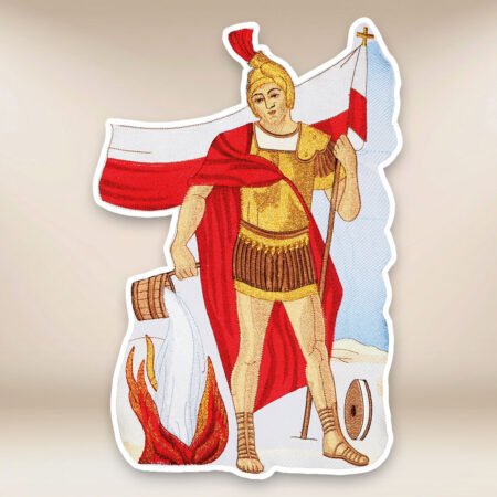 embroidered application St. Florian