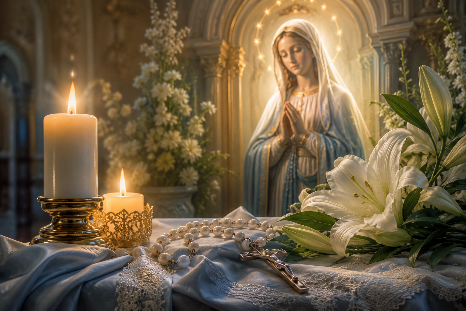 Marian Feasts 2026 – statue of the Blessed Virgin Mary during the celebration of the Assumption on 15 August