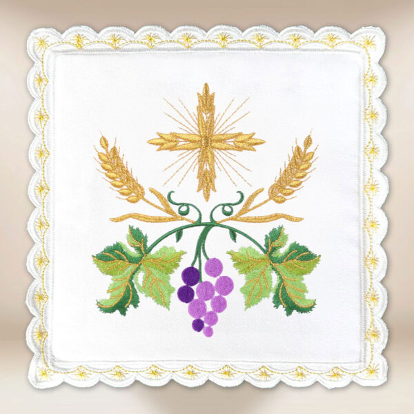Pall with Eucharistic embroidery