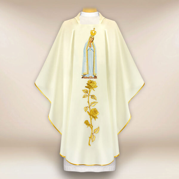 Embroidered Chasuble Our Lady of Fatima
