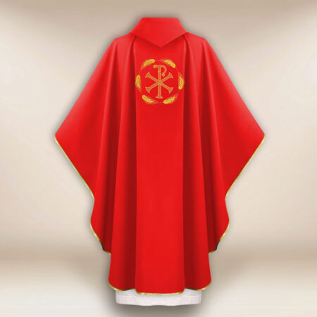 Embroidered Chasuble PX Red